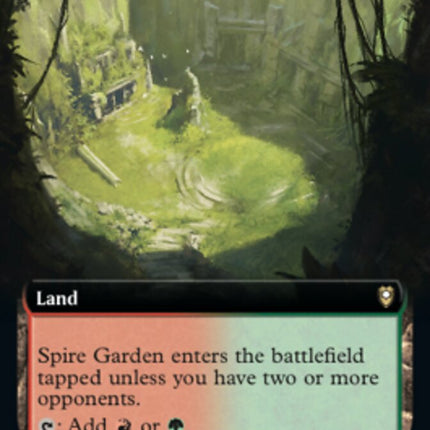 Spire Garden (Extended Art) [Commander Legends: Battle for Baldur's Gate]
