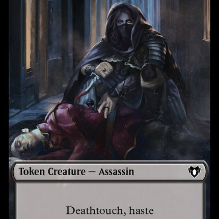 Treasure // Assassin Double-Sided Token [Commander Masters Tokens]