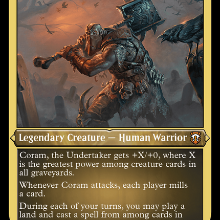 Coram, the Undertaker (Foil Etched) [Modern Horizons 3 Commander]