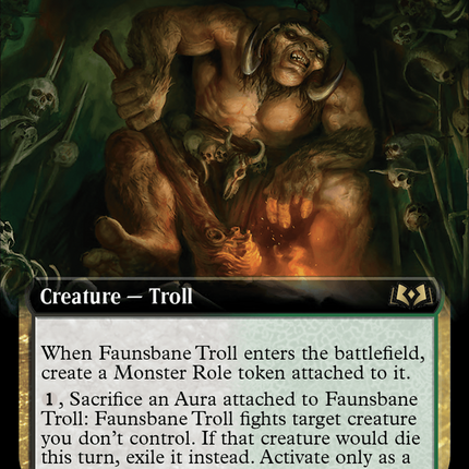 Faunsbane Troll (Extended Art) [Wilds of Eldraine]