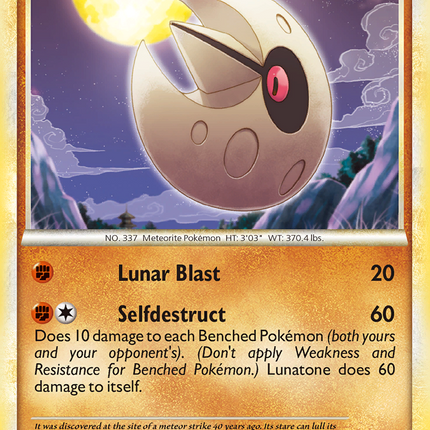 Lunatone (25/102) [HeartGold & SoulSilver: Triumphant]