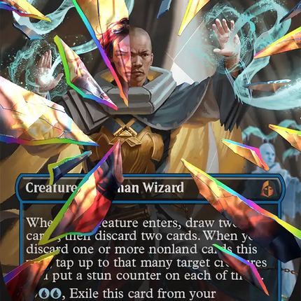 Seasoned Cryomancer (Borderless) (Facet Foil) (0452) [Reality Fracture]