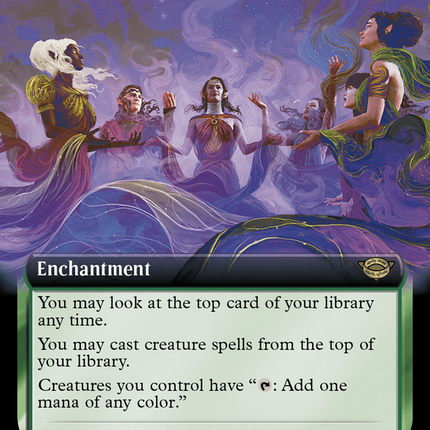 Elven Chorus (Extended Art) (Surge Foil) [The Lord of the Rings: Tales of Middle-Earth]
