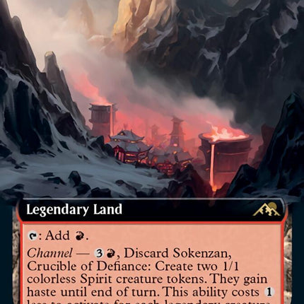 Sokenzan, Crucible of Defiance (Extended Art) [Kamigawa: Neon Dynasty]