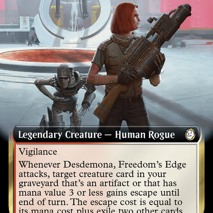 Desdemona, Freedom's Edge (Extended Art) (Surge Foil) [Fallout]