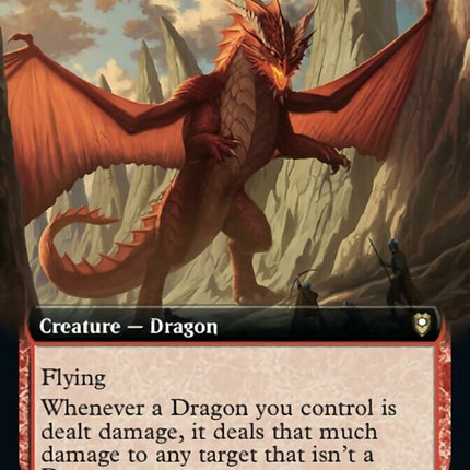 Wrathful Red Dragon (Extended Art) [Commander Legends: Battle for Baldur's Gate]