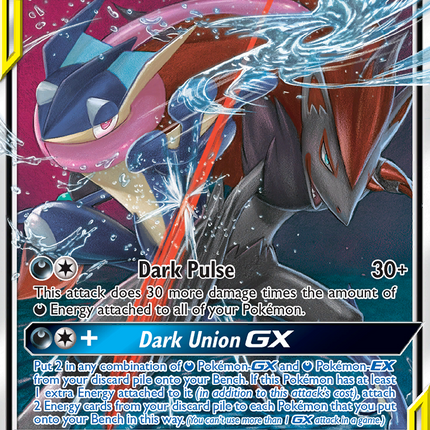 Greninja & Zoroark GX (107/214) [Sun & Moon: Unbroken Bonds]