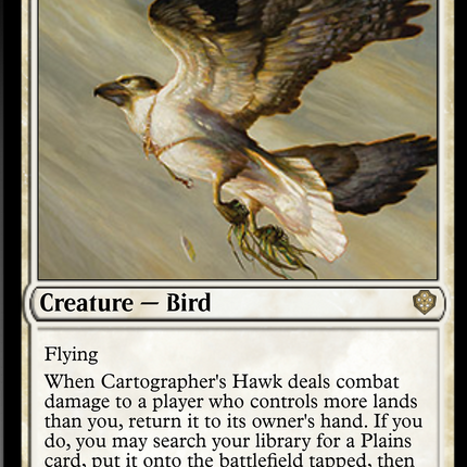 Cartographer's Hawk [Starter Commander Decks]