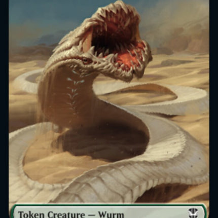 Elf Warrior // Wurm Double-Sided Token [Streets of New Capenna Commander Tokens]