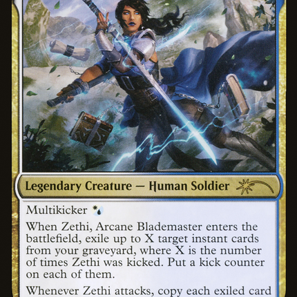 Zethi, Arcane Blademaster [Secret Lair: Universes Within]