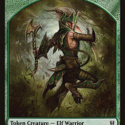 Elf Warrior // Zombie Double-Sided Token [Commander 2016 Tokens]