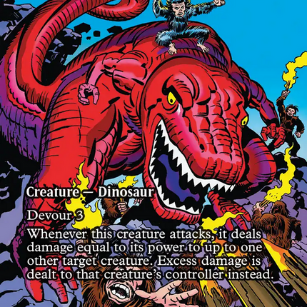 Ravenous Tyrannosaurus (Borderless) [Marvel Universe: Eternal-Legal]