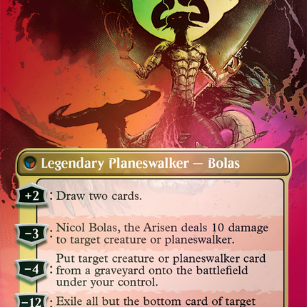 Nicol Bolas, the Ravager // Nicol Bolas, the Arisen (Borderless) [Secret Lair: From Cute to Brute]