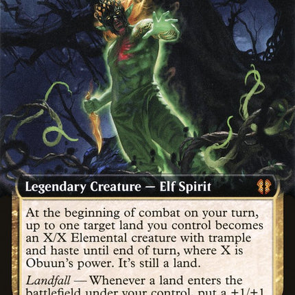 Obuun, Mul Daya Ancestor (Extended Art) [Zendikar Rising Commander]