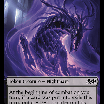 Nightmare // Food (0013) Double-Sided Token [Wilds of Eldraine Tokens]