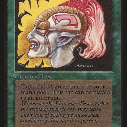 Llanowar Elves [Beta Edition]