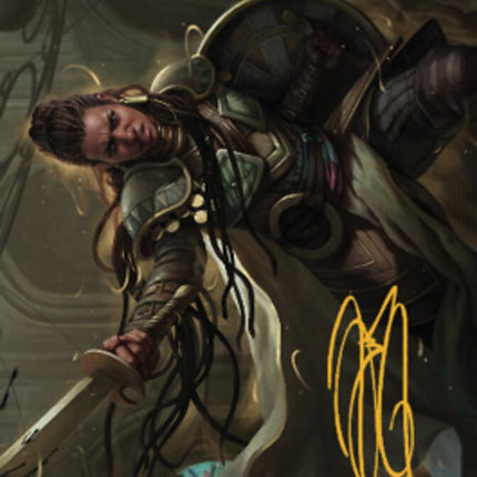 Shanna, Purifying Blade Art Card 1 (Gold-Stamped Signature) [Dominaria United Art Series]