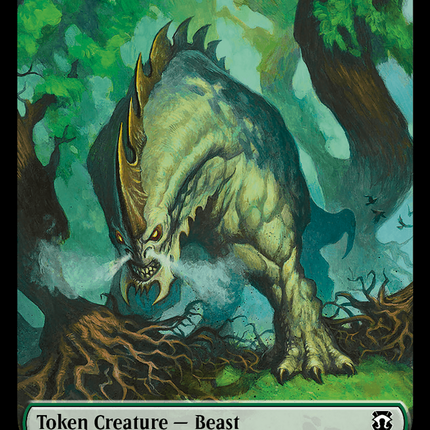 Beast (0016) // Copy Double-Sided Token [Modern Horizons 3 Commander Tokens]