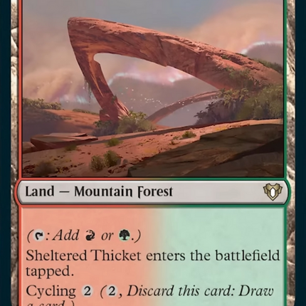 Sheltered Thicket [Commander Masters]