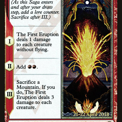 The First Eruption [Dominaria Prerelease Promos]