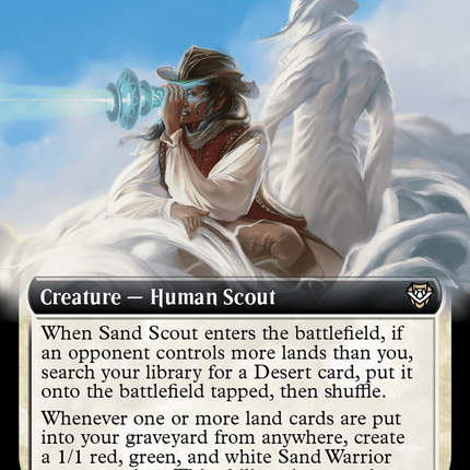 Sand Scout (Extended Art) [Outlaws of Thunder Junction Commander]