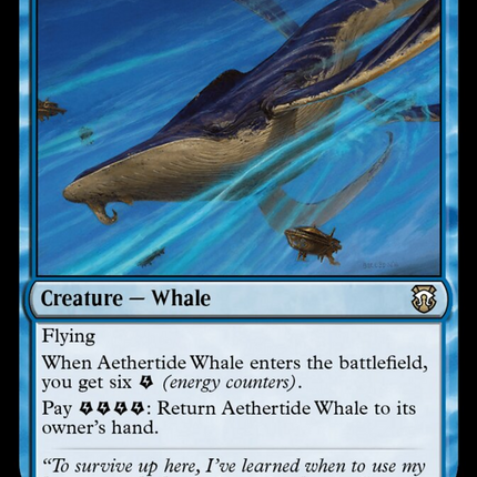 Aethertide Whale (Ripple Foil) [Modern Horizons 3 Commander]