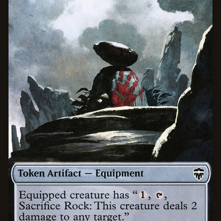 Rock // Soldier Double-Sided Token [Commander Legends Tokens]