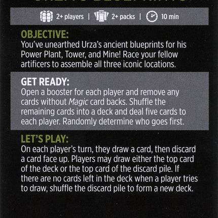 Urza's Blueprints (Magic Minigame) [The Brothers' War Minigame]
