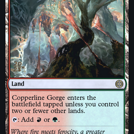 Copperline Gorge [Phyrexia: All Will Be One Prerelease Promos]