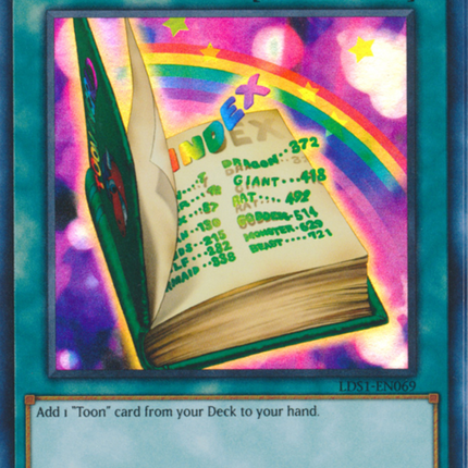 Toon Table of Contents (Green) [LDS1-EN069] Ultra Rare