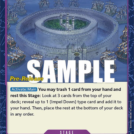 Impel Down [Paramount War Pre-Release Cards]