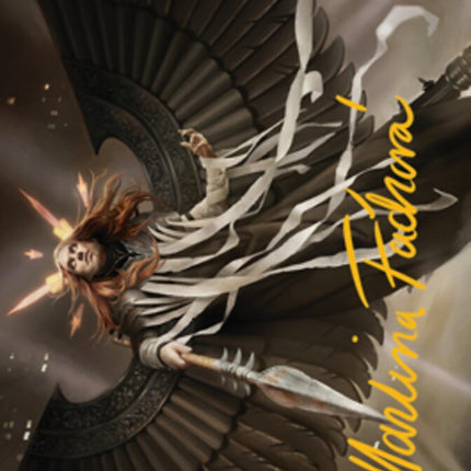 Angel of Suffering Art Card (Gold-Stamped Signature) [Streets of New Capenna Art Series]