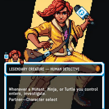 April O'Neil, Live on the Scene (Borderless) (Surge Foil) [Teenage Mutant Ninja Turtles Commander]