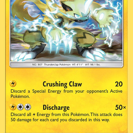 Zeraora (60/214) (Cracked Ice Holo) (Theme Deck Exclusive) [Sun & Moon: Unbroken Bonds]