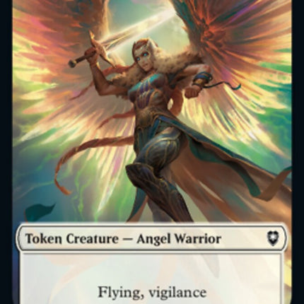 Kor Warrior // Angel Warrior Double-Sided Token [Commander Legends: Battle for Baldur's Gate Tokens]