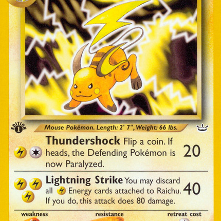 Raichu (21/64) [Neo Revelation 1st Edition]