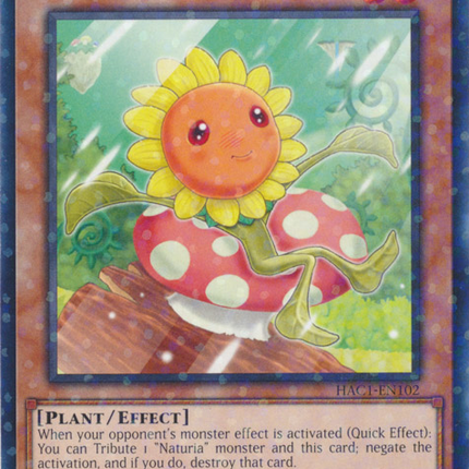 Naturia Sunflower (Duel Terminal) [HAC1-EN102] Parallel Rare