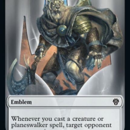 Soldier // Ajani, Sleeper Agent Emblem Double-Sided Token [Dominaria United Tokens]