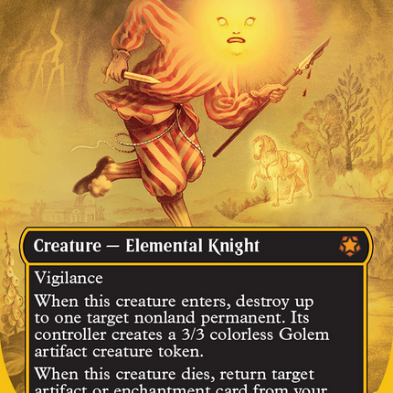 Cavalier of Dawn (Borderless) (First-Place Foil) [Aetherdrift Special Guests]