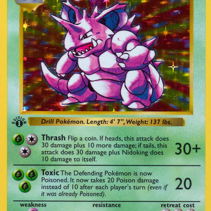 Nidoking (11/102) (Shadowless) [Base Set 1st Edition]