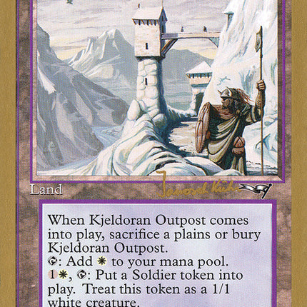 Kjeldoran Outpost (Janosch Kuhn) [World Championship Decks 1997]