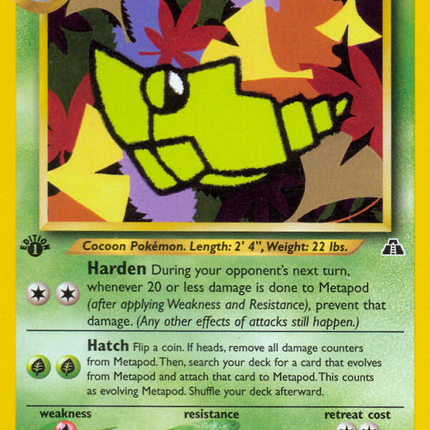 Metapod (42/75) [Neo Discovery 1st Edition]