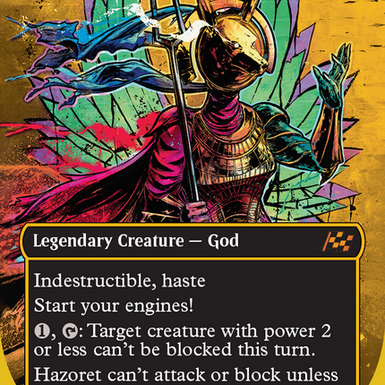 Hazoret, Godseeker (Borderless) (First-Place Foil) [Aetherdrift]