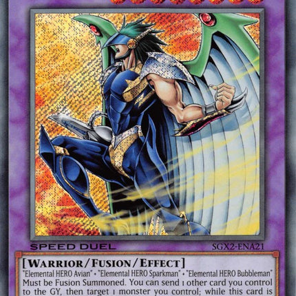 Elemental HERO Tempest [SGX2-ENA21] Secret Rare