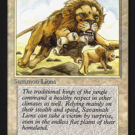 Savannah Lions [Collectors' Edition]