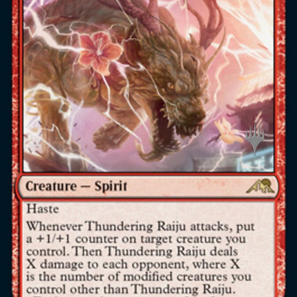 Thundering Raiju (Promo Pack) [Kamigawa: Neon Dynasty Promos]