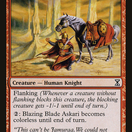 Blazing Blade Askari [Time Spiral]