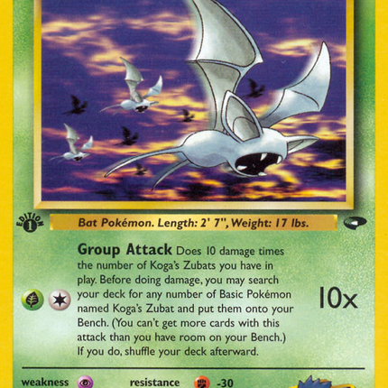 Koga's Zubat (83/132) [Gym Challenge 1st Edition]