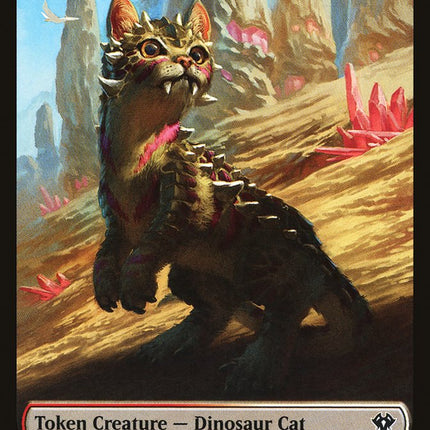 Bird // Dinosaur Cat Double-Sided Token [Commander 2020 Tokens]