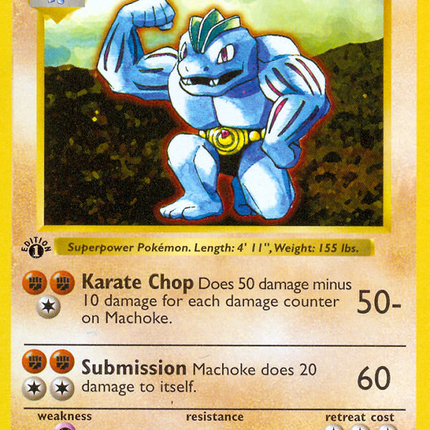 Machoke (34/102) (Shadowless) [Base Set 1st Edition]